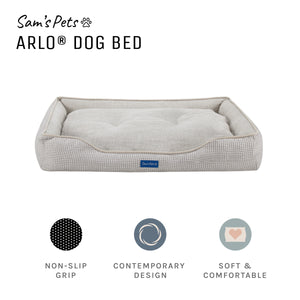 Arlo® Large Brown  Plaid Dog Bed