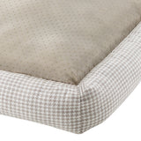Arlo® Small Brown Plaid Bolster Dog Bed