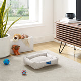 Arlo® Small Brown Plaid Bolster Dog Bed