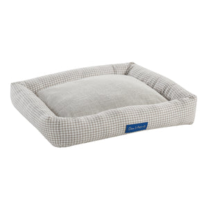 Arlo® Medium Brown Plaid Bolster Dog Bed