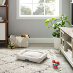 Arlo® Medium Brown Plaid Bolster Dog Bed
