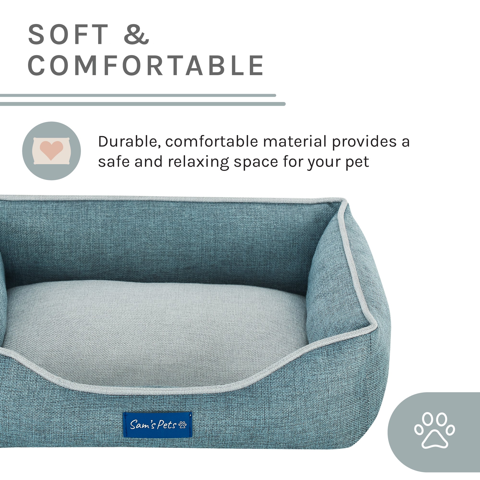 Arthur Extra Small Teal Dog Bed