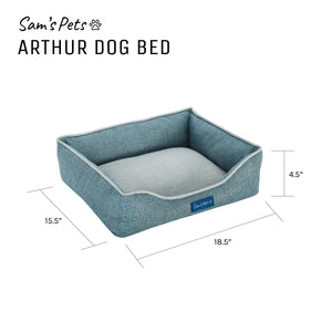 Arthur Extra Small Teal Dog Bed