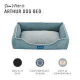 Arthur Small Teal Dog Bed