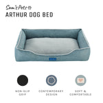 Arthur Medium Teal Dog Bed