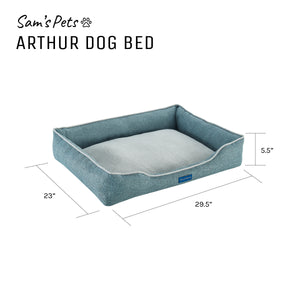 Arthur Medium Teal Dog Bed