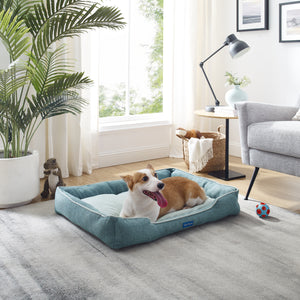 Arthur Large Teal Dog Bed