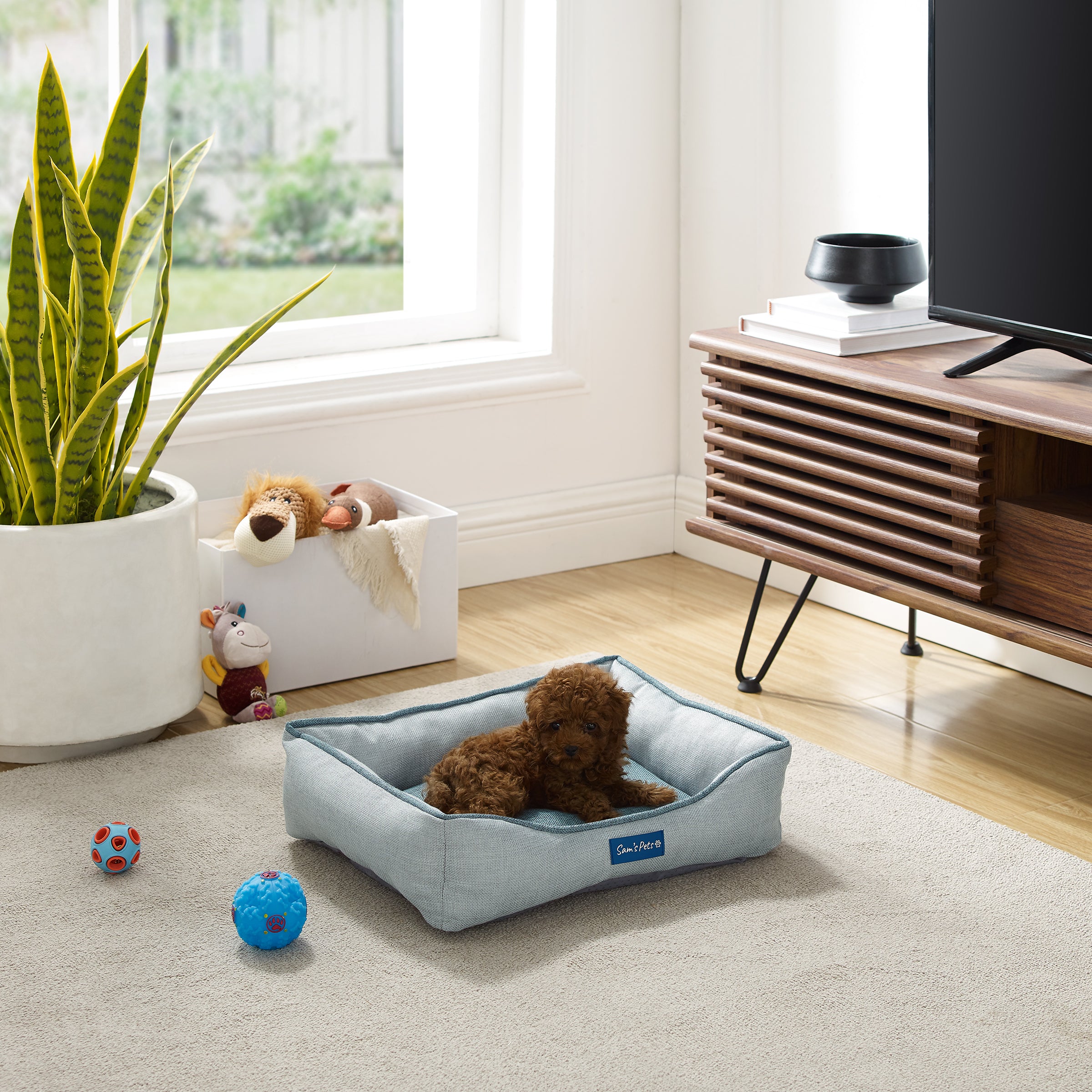 Arthur Extra Small Gray Dog Bed