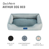Arthur Small Gray Dog Bed