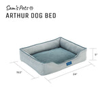 Arthur Small Gray Dog Bed