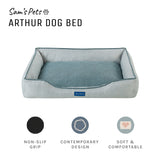 Arthur Medium Gray Dog Bed