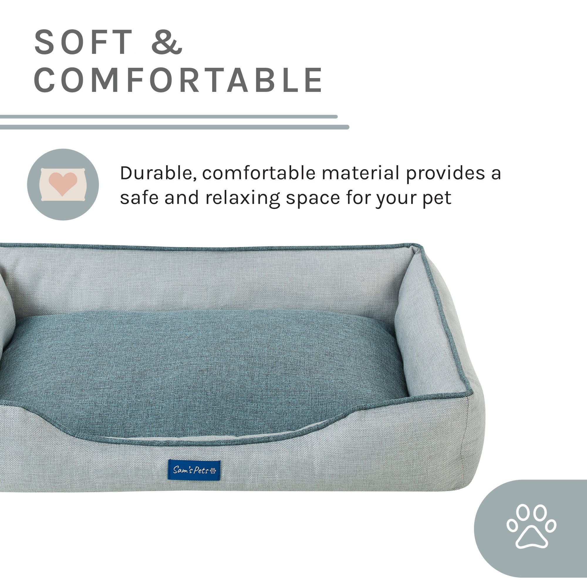 Arthur Medium Gray Dog Bed