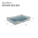 Arthur Large Gray Dog Bed