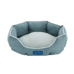 Arthur Small Teal Hexagon Dog Bed