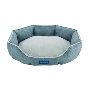 Arthur Medium Teal Hexagon Dog Bed