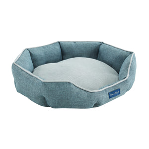 Arthur Medium Teal Hexagon Dog Bed