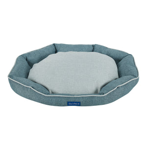 Arthur Large Teal Hexagon Dog Bed