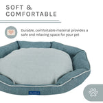 Arthur Large Teal Hexagon Dog Bed