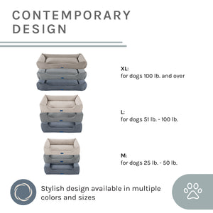 Missy® Medium Beige Rectangular Dog Bed