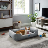 Missy®  Medium Gray Rectangular Dog Bed