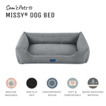 Missy®  Medium Gray Rectangular Dog Bed