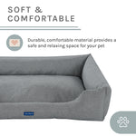 Missy®  Large Gray Rectangular Dog Bed