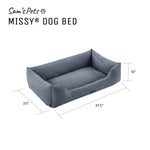 Missy®  Medium Navy Blue Rectangular Dog Bed