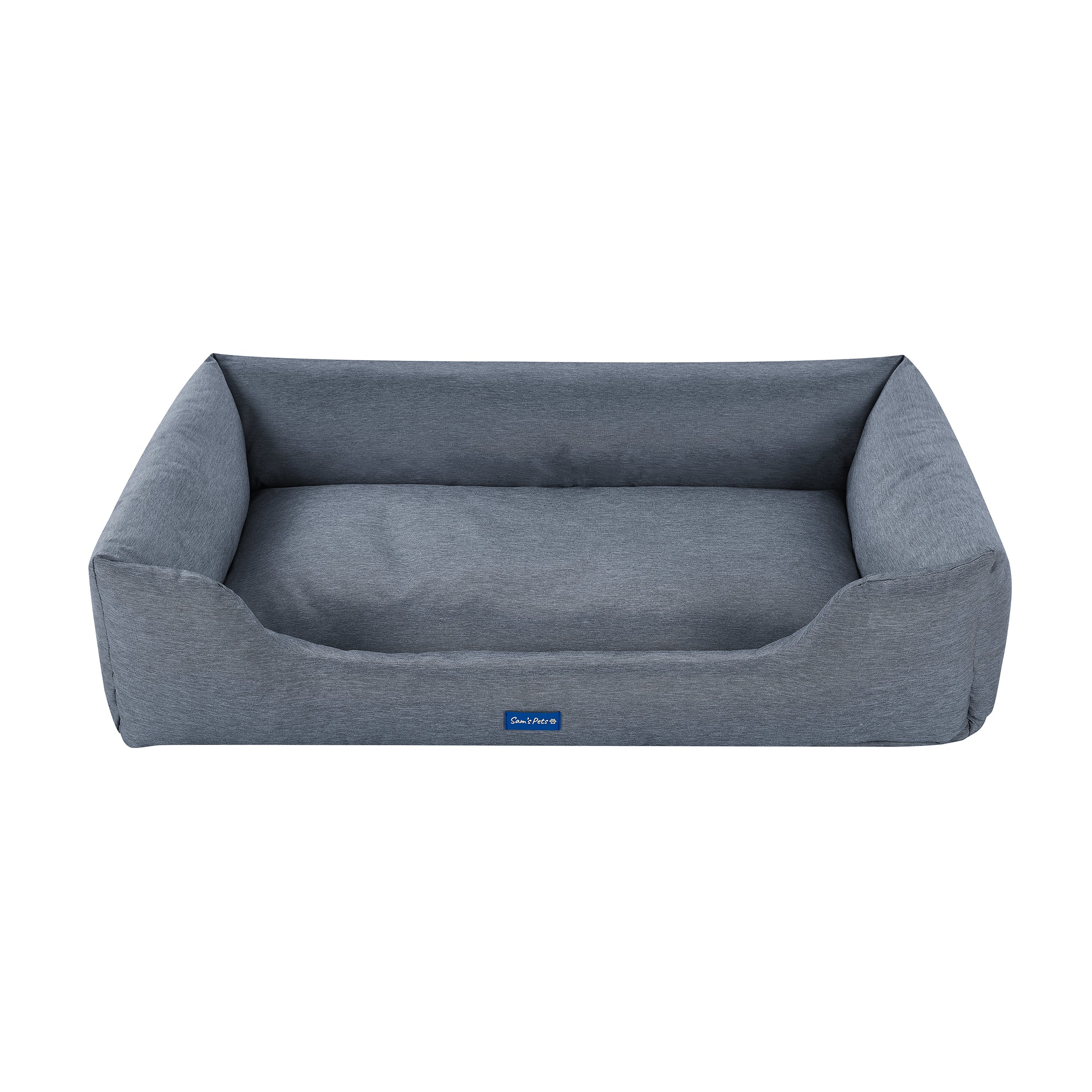 Missy® Large Navy Blue Rectangular Dog Bed