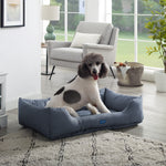 Missy® Large Navy Blue Rectangular Dog Bed