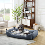 Missy® Extra Large Navy Blue Rectangular Dog Bed