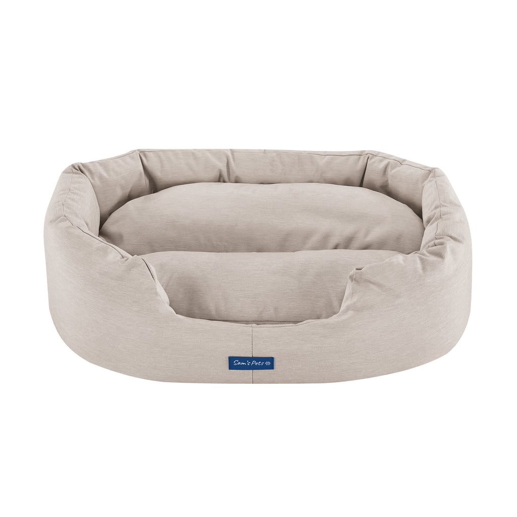 Sam's Pets Missy Round Dog Bed - Beige - Small