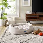Missy®  Small Beige Round Dog Bed