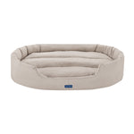 Missy® Large Beige Round Dog Bed