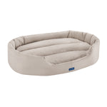 Missy® Large Beige Round Dog Bed