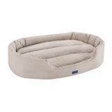 Missy® Large Beige Round Dog Bed