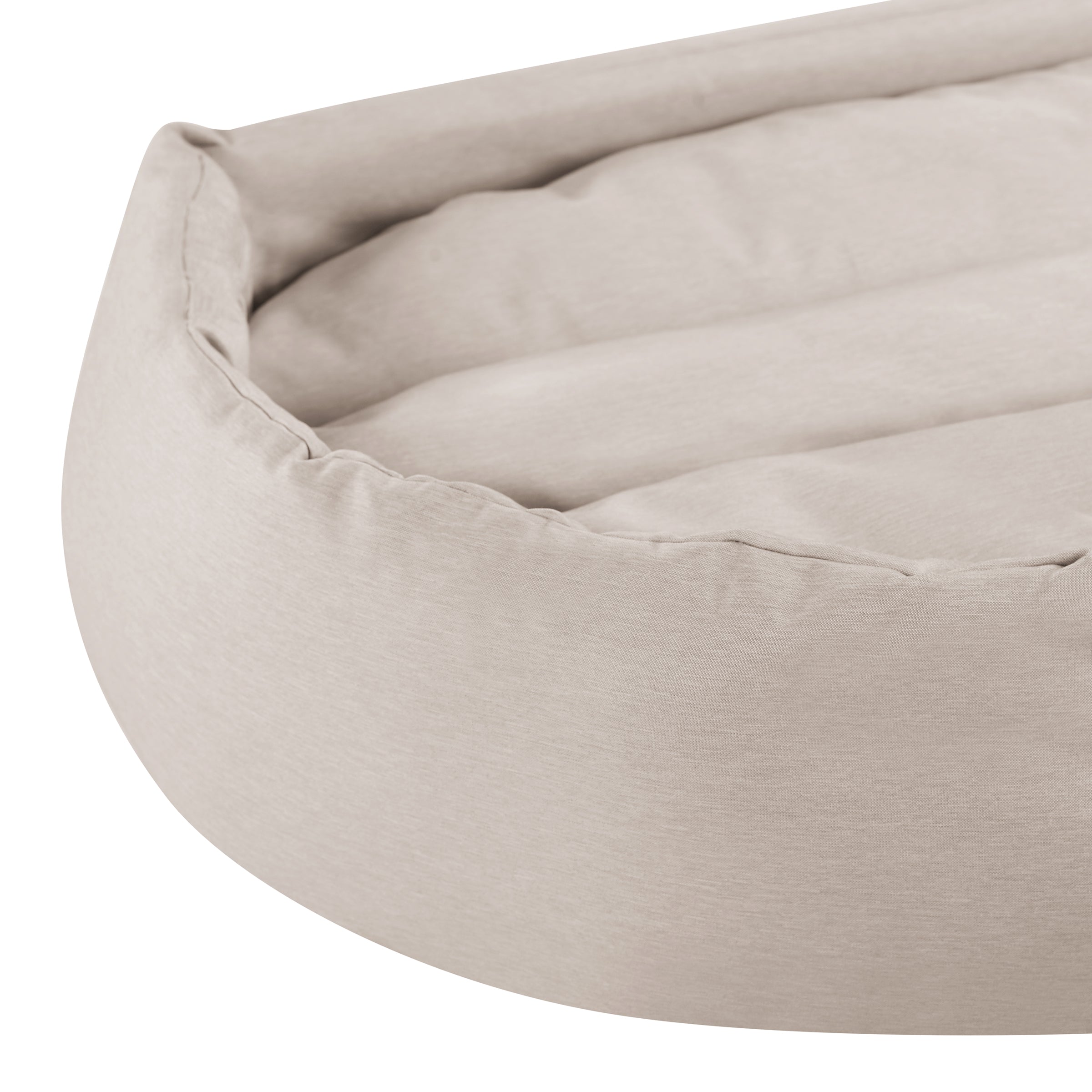 Missy® Large Beige Round Dog Bed