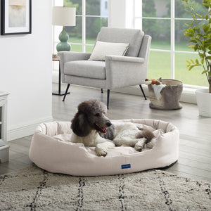 Missy® Large Beige Round Dog Bed