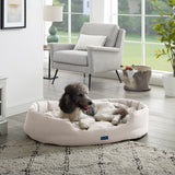 Missy® Large Beige Round Dog Bed