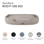 Missy® Extra Large Beige Round Dog Bed