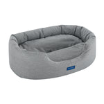 Missy® Small Gray Round Dog Bed