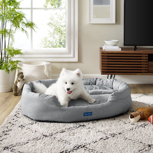 Missy® Medium Gray Round Dog Bed