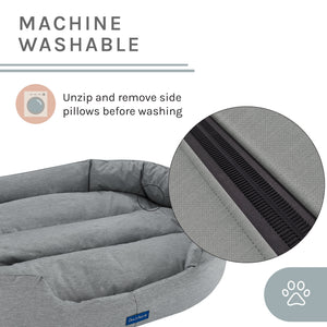 Missy® Medium Gray Round Dog Bed