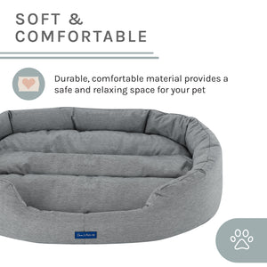 Missy® Medium Gray Round Dog Bed