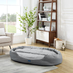 Missy® Extra Large Gray  Round Dog Bed