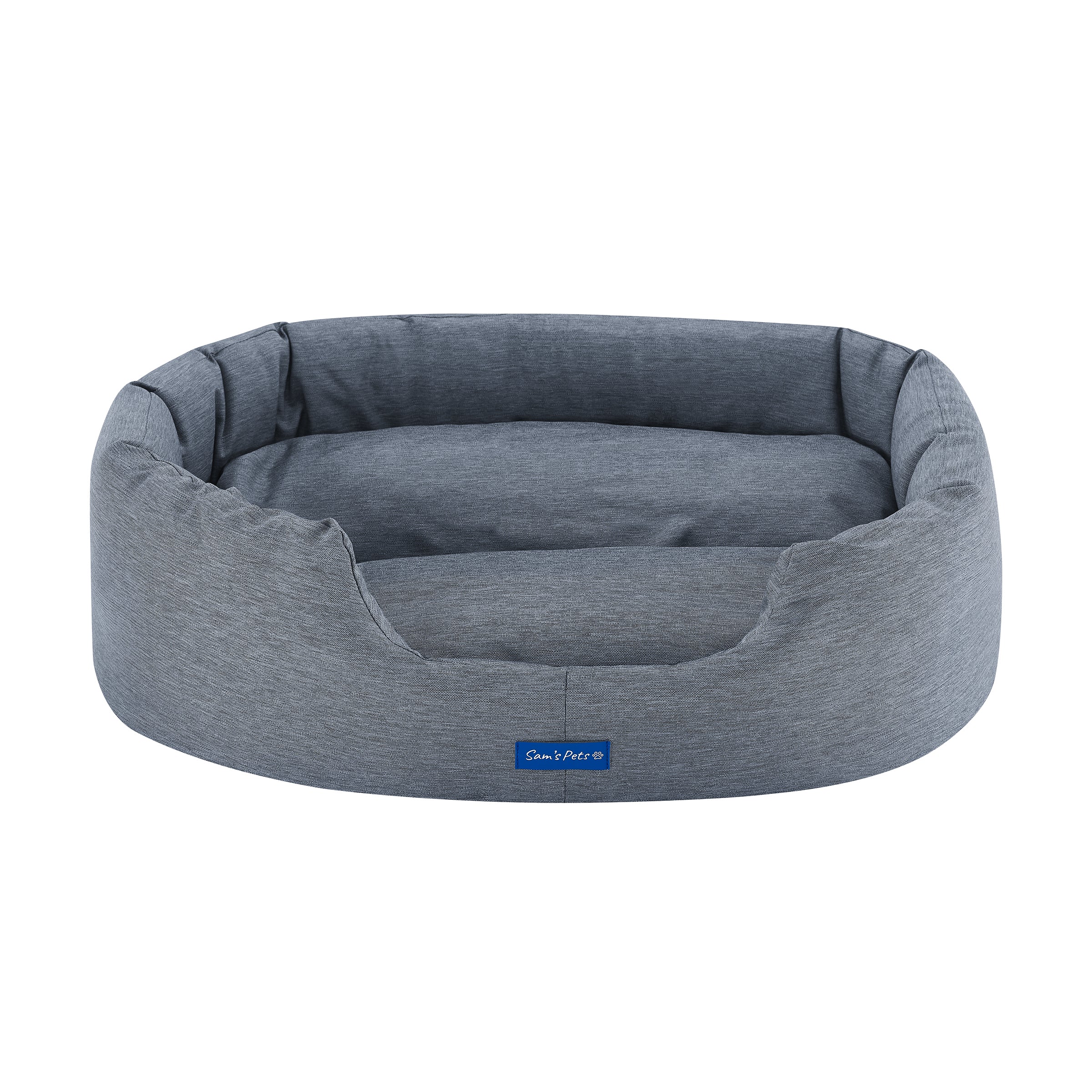 Missy® Small Navy Blue Round Dog Bed