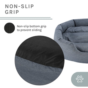 Missy® Small Navy Blue Round Dog Bed