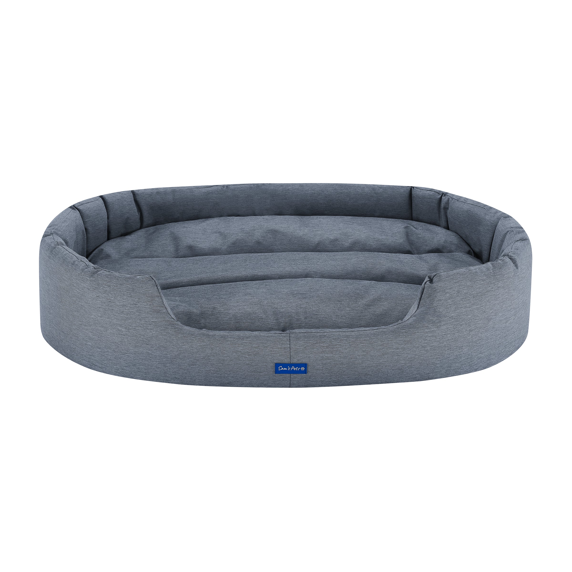 Missy® Large Navy Blue  Round Dog Bed