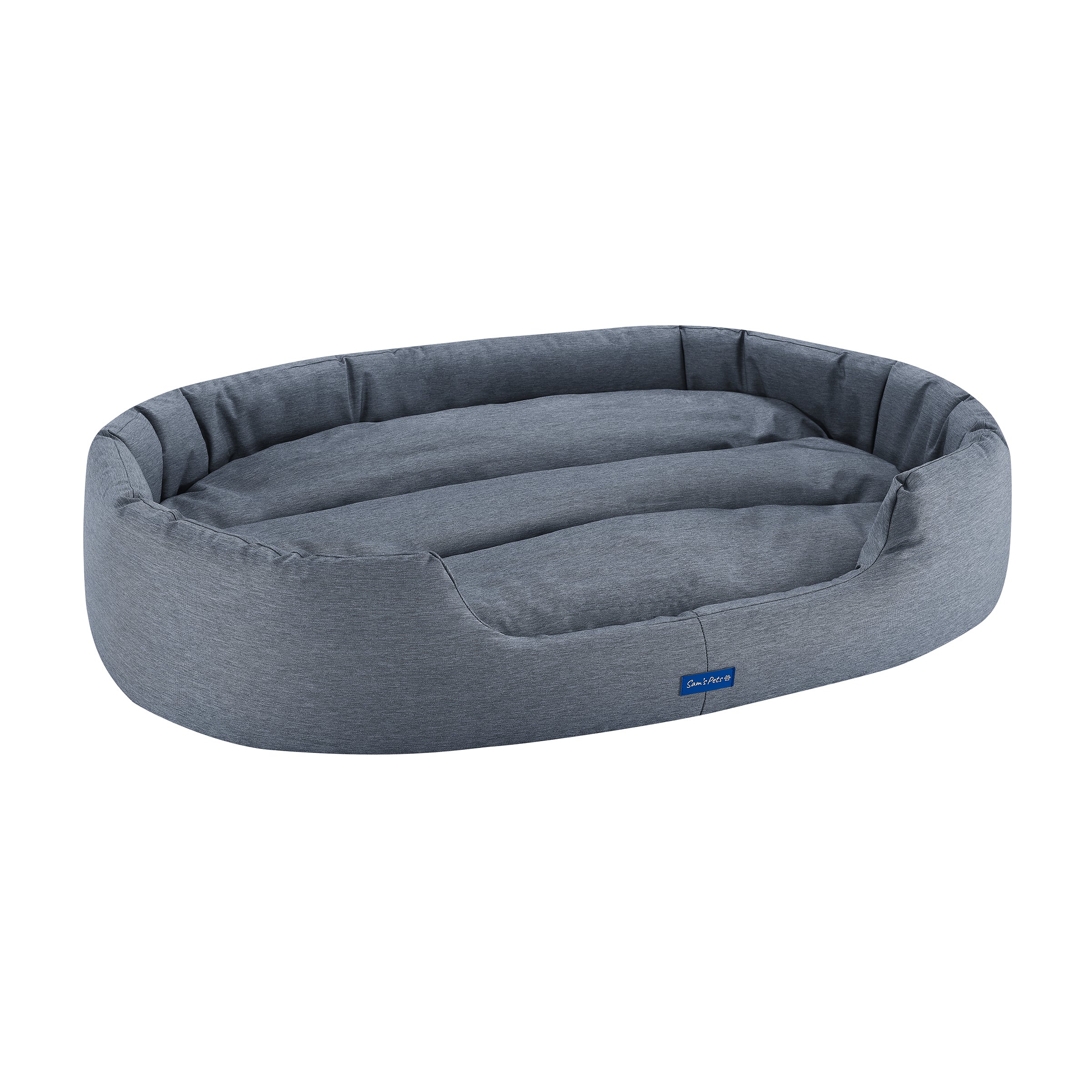 Missy® Large Navy Blue  Round Dog Bed