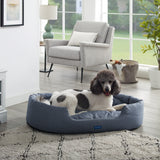 Missy® Large Navy Blue  Round Dog Bed