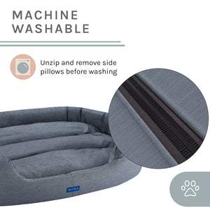 Missy® Large Navy Blue  Round Dog Bed